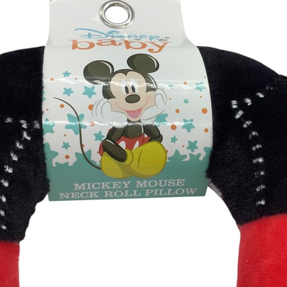 Disney Baby Mickey Mouse Neck Roll Pillow Travel & Comfort NEW NWT - Picture 2 of 5